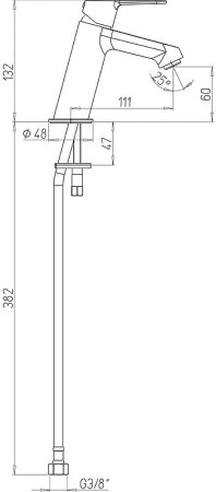 Смеситель для раковины Paini Unika 59CR205LMKM Хром 