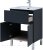 Тумба с раковиной Aquanet Алвита New 60 1 ящик, 2 дверцы, антрацит 