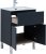 Тумба с раковиной Aquanet Алвита New 60 1 ящик, 2 дверцы, антрацит 