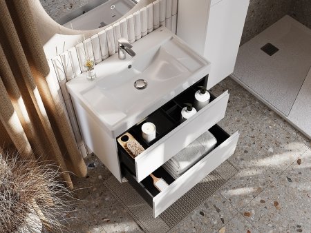 Тумба под раковину Roca Ona 80 A857630509 подвесная Белая матовая 