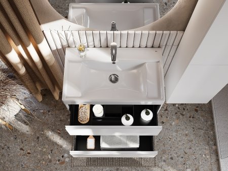 Тумба под раковину Roca Ona 80 A857630509 подвесная Белая матовая 