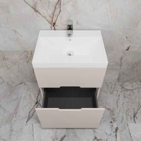 Тумба напольная Style Line "Матис 70" под ASTI 70 (2 ящика), КРЕМ, ЭМАЛЬ 