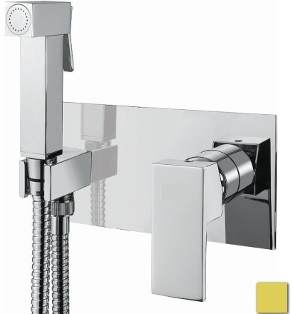 Гигиенический душ со смесителем Cezares UNIKA-DIF-03/24 Золото 24 карат 