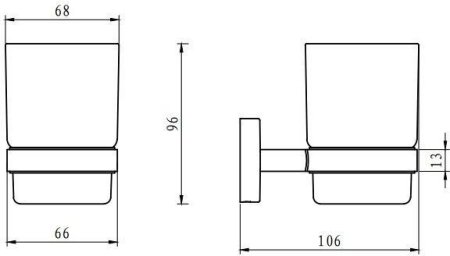 Стакан Aquanet Flash R6 