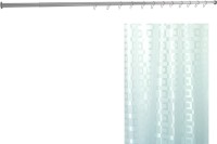 Комплект Штора для ванной Bacchetta 180х200 Dama + Карниз для ванны Aquanet прямой 170 см