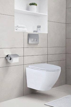 Унитаз Azario Grado AZ-0046N подвесной Белый с сиденьем Микролифт 