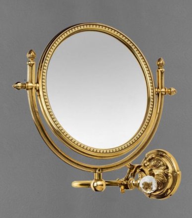 Зеркало увеличительное Art&Max Barocco Crystal AM-2109-Br-C бронза 