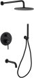 Душевая система Abber Wasser Kreis AF8117B Черная матовая 