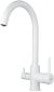Смеситель для кухни с подключением фильтра Shevanik S128C, белый 