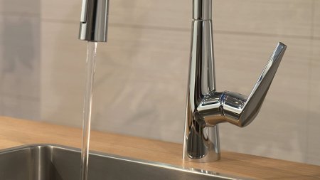 Смеситель Hansgrohe Talis M51 73850000 для кухонной мойки, хром 