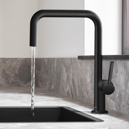 Смеситель Hansgrohe Talis M54 72806670 для кухонной мойки, матовый черный 