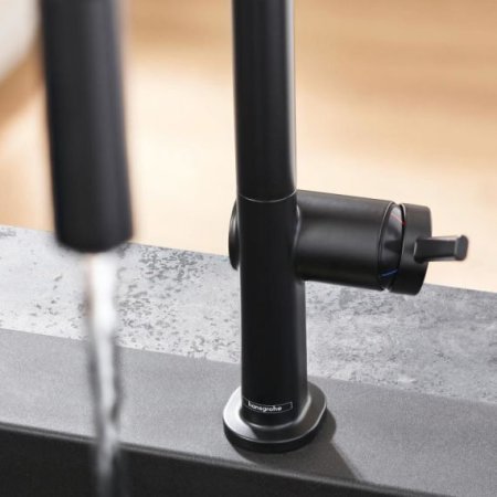 Смеситель Hansgrohe Talis M54 72806670 для кухонной мойки, матовый черный 