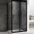 Душевой уголок Abber Schwarzer Diamant 140х90 AG30140B-S90B профиль Черный стекло прозрачное 
