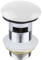 Донный клапан Bronze de Luxe 1001W, белый