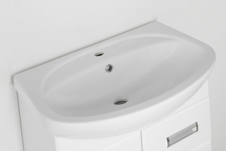 Тумба под раковину Style Line Ирис 65 Белый глянец 