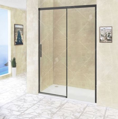 Душевая дверь в нишу RGW Leipzig LE-12B 130х195 профиль черный 