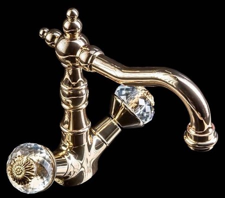 Смеситель для раковины Boheme Flora 292-FL Золото 