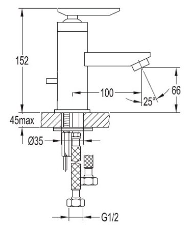 Смеситель Cezares Siesta F LS 01 для раковины 