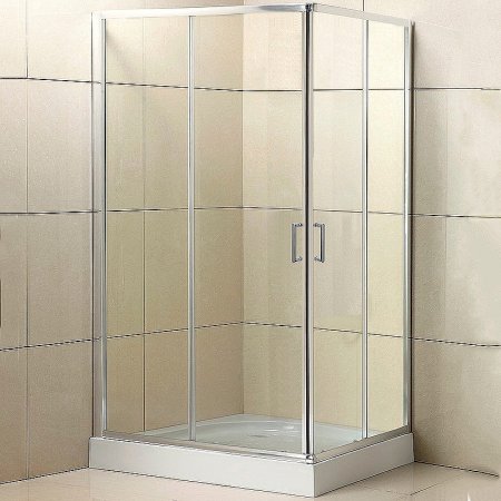 Душевой уголок BelBagno UNO-195-AH-2-100/80-C-Cr 100x80 профиль Хром стекло прозрачное 