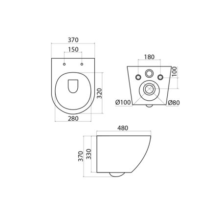 Унитаз подвесной Iddis Blanco BLARDSEi25 