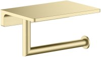Держатель для туалетной бумаги с полочкой TIMO Saona 13043/17, матовое золото