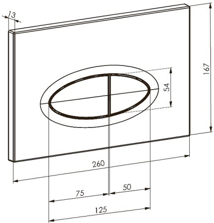Клавиша смыва Boheme 665-CR Хром 