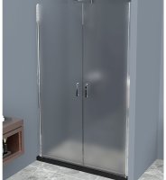 Душевая дверь BelBagno Uno 120 UNO-B-2-120-P-Cr профиль Хром стекло рифленое