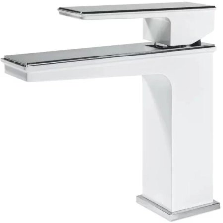 Смеситель для раковины Grocenberg GB2088WC, белый/хром 