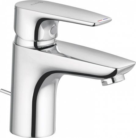 Смеситель Kludi Pure&Solid 343820575 для раковины, с донным клапаном 