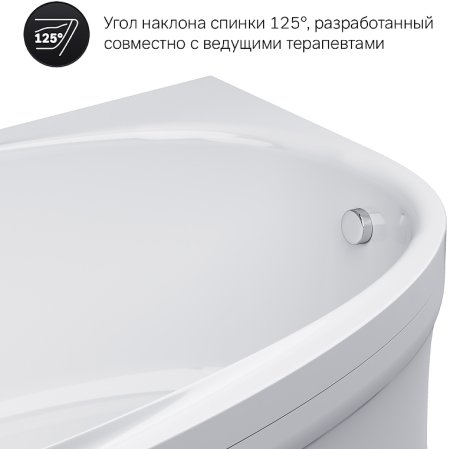 Акриловая ванна AM.PM Like 170x110 L W80A-170L110W-A без гидромассажа 