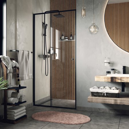 Душевая дверь в нишу WasserKRAFT Dill 61S13, стекло 