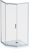 Душевой уголок AM.PM Gem 90x90 W90G-405-090MT профиль Хром матовый стекло прозрачное