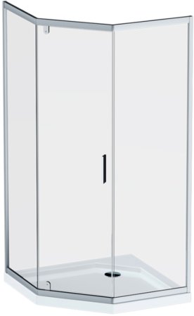 Душевой уголок AM.PM Gem 90x90 W90G-405-090MT профиль Хром матовый стекло прозрачное 