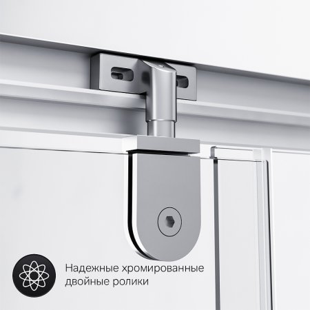 Душевой уголок AM.PM Gem 90x90 W90G-405-090MT профиль Хром матовый стекло прозрачное 