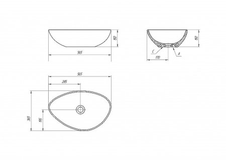 Раковина-чаша Cersanit Moduo 55 63571 Белая 