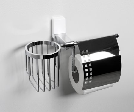 Держатель туалетной бумаги WasserKRAFT Leine White K-5059White с держателем освежителя воздуха 
