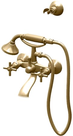 Смеситель для ванны Gattoni TRD TR501/18D0 Золото 24 карат 