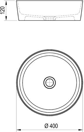Раковина-чаша Ravak Uni Slim 40 XJX01140002 Белая 