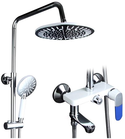 Душевая система Frap H34 F2434 Белая Хром 