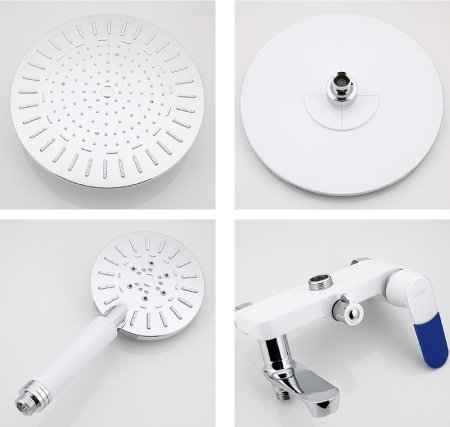 Душевая система Frap H34 F2434 Белая Хром 