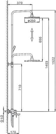Душевая система Frap H34 F2434 Белая Хром 
