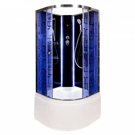 Душевая кабина Deto BМ4510 N LED BLACK 