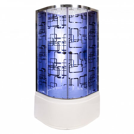 Душевая кабина Deto BМ4510 N LED BLACK 