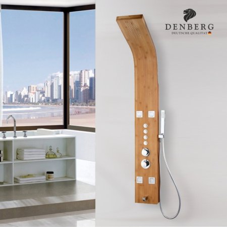 Душевая панель Denberg LT-202 с термостатом Бамбук 