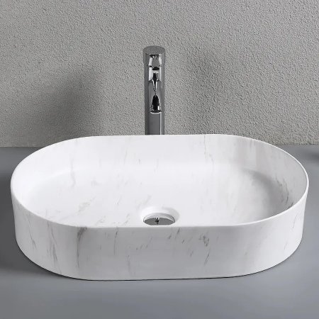 Раковина-чаша Ceruttispa 50 CR0055B MMW1 СТ9540 Белый матовый мрамор 