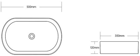 Раковина-чаша Ceruttispa 50 CR0055B MMW1 СТ9540 Белый матовый мрамор 