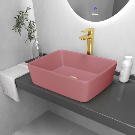 Раковина-чаша Grossman Color 48 GR-3016PIM Розовая матовая 