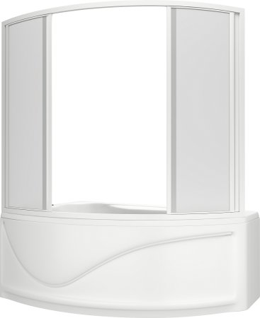 Акриловая ванна Bas Николь 170 см L с г/м + средство 