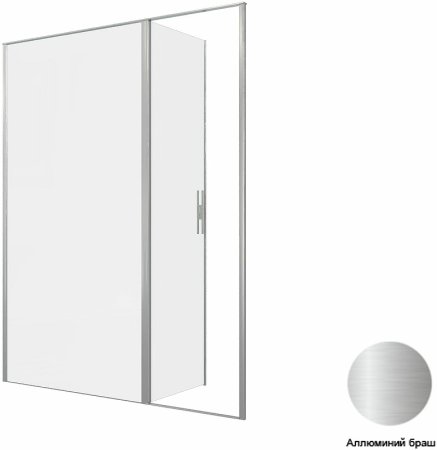Душевая дверь Allen Brau Priority 160 3.31038.BA профиль Серебро браш стекло прозрачное 