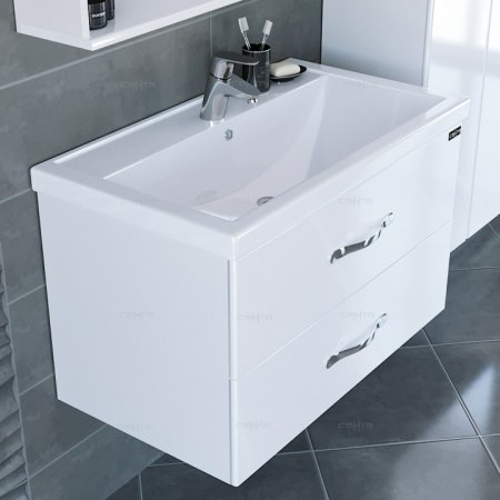 Тумба Санта Виктория 80 подвесная с умывальником Фостер 80 